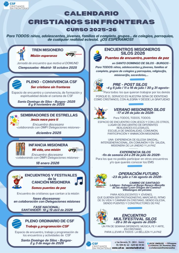 Calendario CSF 2025-26