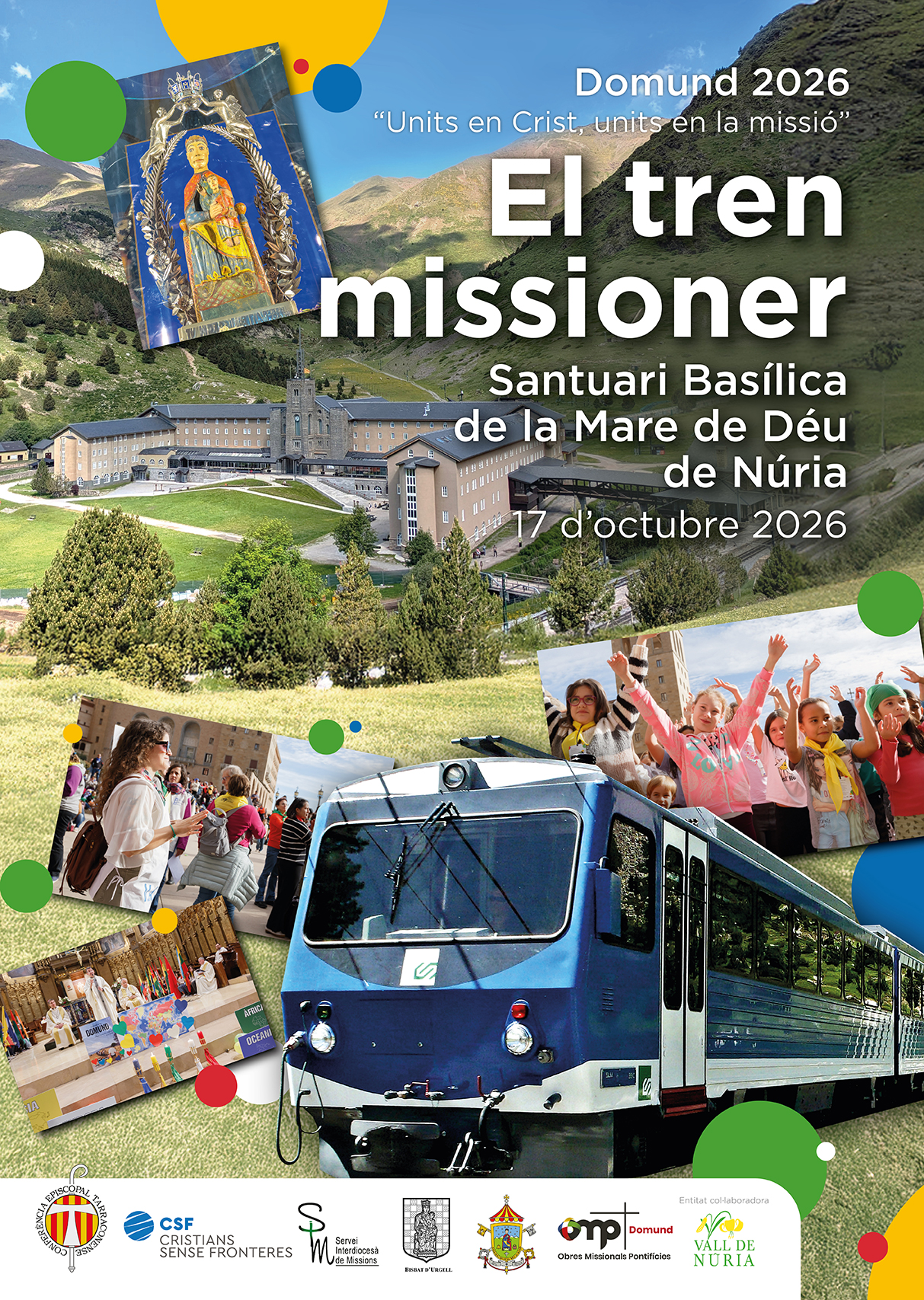 Tren Missioner Domund 2026 – Vall de Núria, 17 d’octubre de 2026
